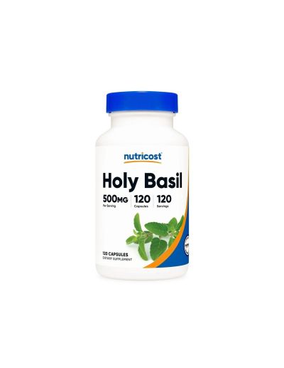 Свещен босилек (Тулси) 500 мг екстракт х 120 капсули Nutricost | Holy Basil