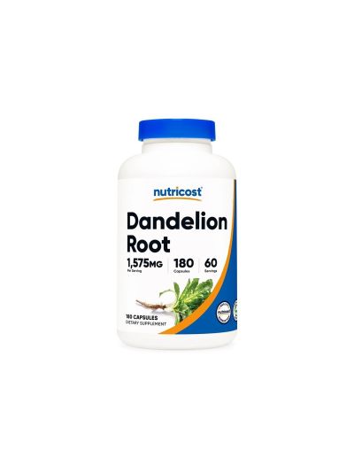 Глухарче корен екстракт 525 мг х 180 капсули Nutricost | Dandelion Root