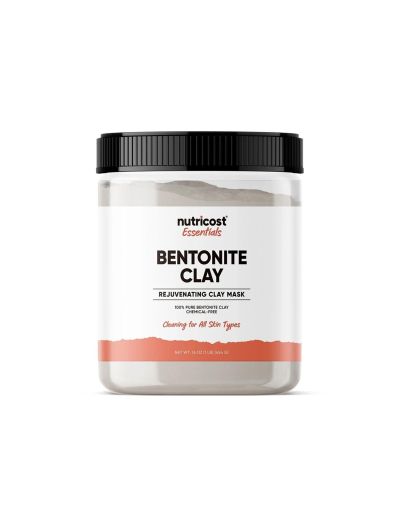 Глина (бентонит) маска за лице на прах 454гр Nutricost | Bentonite Clay