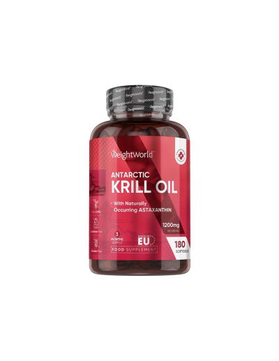 Масло от Антарктически крил 600 мг х 180 капсули Weight World | Krill oil