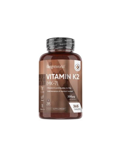 Витамин К2 (MK-7) 200 мкг х 365 таблетки Weight World | Vitamin K2