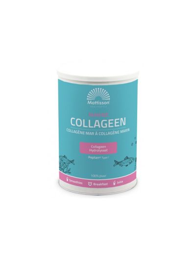 Рибен колаген тип 1 на прах 300 гр Mattisson Healthstyle | Marine Collagen Peptan