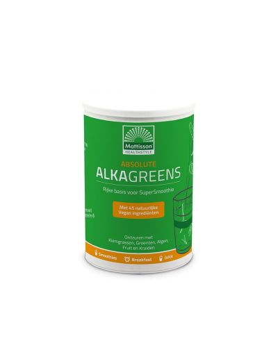 Алка Грийнс за алкално-киселинен баланс на прах 300 гр Mattisson Healthstyle | Absolute Alkagreens