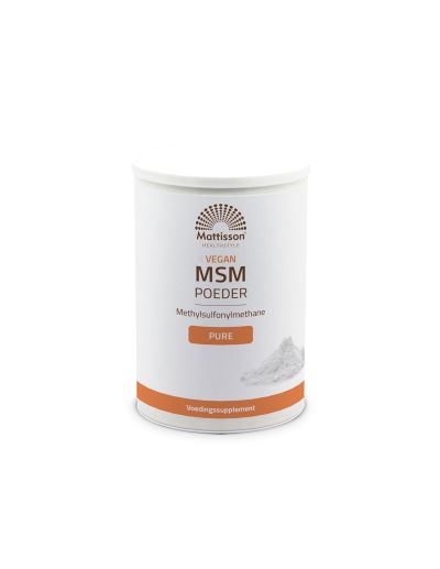 Веган МСМ (органична сяра) 8 гр х 550 гр на прах Mattisson Healthstyle | MSM