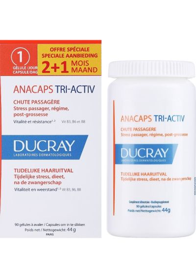 DUCRAY Anacaps Tri-Active при косопад х 90 капсули | Pierre Fabre