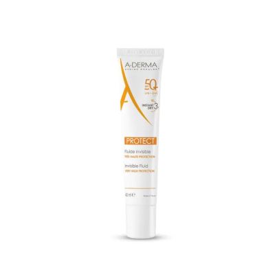 А-дерма ПРОТЕКТ Слънцезащитен невидим флуид SPF50+ 40 мл | A-Derma Protect AD