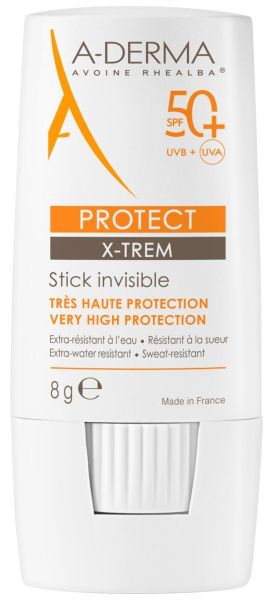 А-дерма ПРОТЕКТ X-Trem слънцезащитен невидим стик SPF50+ 8 гр | A-Derma Protect AD