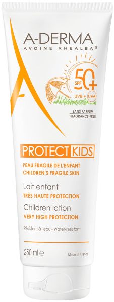 А-дерма ПРОТЕКТ Слънцезащитно мляко за деца SPF50+ 250 мл | A-Derma Protect KIds AD