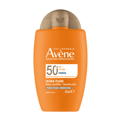 Авен СЪН Слънцезащитен тониран ултра флуид за лице SPF50+ 50 мл | Avene Sun