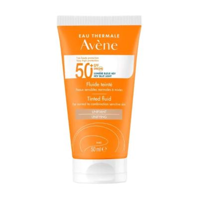 Авен СЪН SPF50+ Слънцезащитен тониран флуид за лице 50 мл | Avene Sun