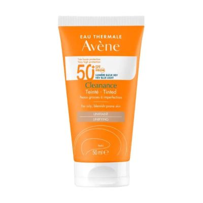 Авен СЪН КЛЕАНАНС SPF50+ Слънцезащитен тониран крем за мазна кожа 50 мл | Avene Sun Cleanance