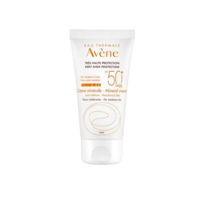 Авен СЪН SPF50+ Минерален слънцезащитен крем за лице 50 мл | Avene Sun Mineral