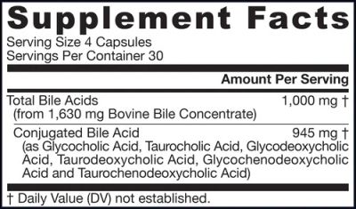 Жлъчни Киселини конюгирани 250 мг х 120 капсули ДЖАРОУ | Jarrow Formulas Bile Acid Factors