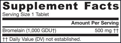 Бромелаин 500 мг х 60 таблетки ДЖАРОУ | Jarrow Formulas Bromelain