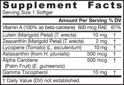 CarotenAll Каротеноидна Формула за добро зрение х 60 капсули ДЖАРОУ | Jarrow Formulas 