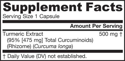 Куркумин 500 мг х 120 капсули ДЖАРОУ | Jarrow Formulas Curcumin 95