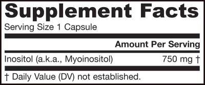 Инозитол 750 мг х 100 капсули ДЖАРОУ | Jarrow Formulas Inositol