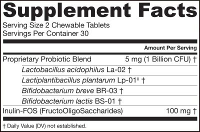 ЯМ-ЯМ ДОФИЛУС Пробиотик 1 млрд CFU х 60 дъвчащи таблетки ДЖАРОУ | Jarrow Formulas Yum-Yum Dophilus®