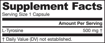 Тирозин 500 мг х 100 капсули ДЖАРОУ | Jarrow Formulas L-Tyrosine