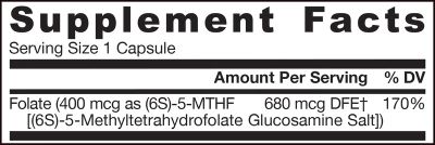 Метил фолат 400 мкг х 60 капсули ДЖАРОУ | Jarrow Formulas Methyl Folate Quatrefolic