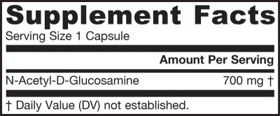 Н-Ацетил Глюкозамин 700 мг х 120 капсули ДЖАРОУ | Jarrow Formulas N-A-G N-Acetyl Glucosamine -