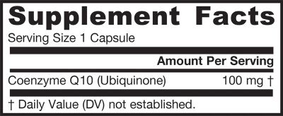 Коензим Q10 УБИКВИНОН 100 мг х 60 капсули ДЖАРОУ | Jarrow Formulas Coenzyme Q10 Ubiquinone