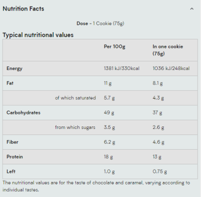 Протеинова веган курабийска с пълнеж 75 гр х 12 броя МАЙПРОТЕИН | Myprotein Vegan Filled Protein Cookie