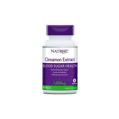 Натрол Канела екстракт 500 мг х 80 таблетки | Natrol Cinnamon Extract 1000mg