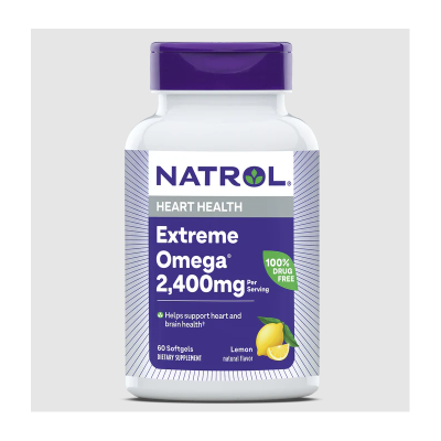 Натрол Омега 3 Екстрийм 1200 мг х 60 капсули | Natrol Extreme Omega 2400mg