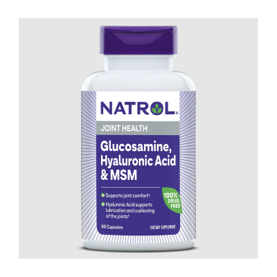 Натрол Глюкозамин, хиалуроновата киселина и МСМ | Natrol Glucosamine, Hyaluronic Acid & MSM