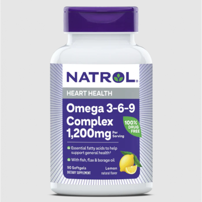 Натрол Омега 3-6-9 1200 мг х 90 капсули | Natrol Omega-3-6-9 Complex