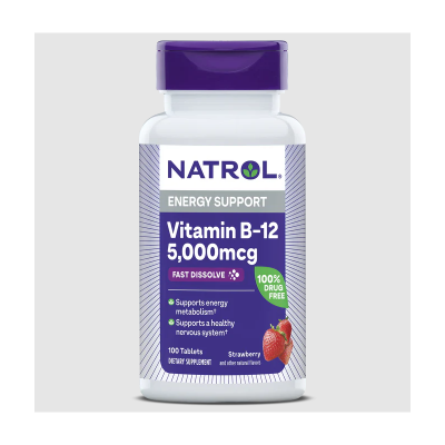 Натрол Витамин Б12 5000 мкг х 100 ородисперсни таблетки | Natrol Vitamin B-12 Fast Dissolve