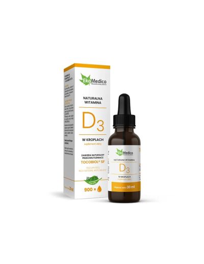 Витамин Д3  400 IU на капки х 30 мл EkaMedica | Vitamin D3 Liquid