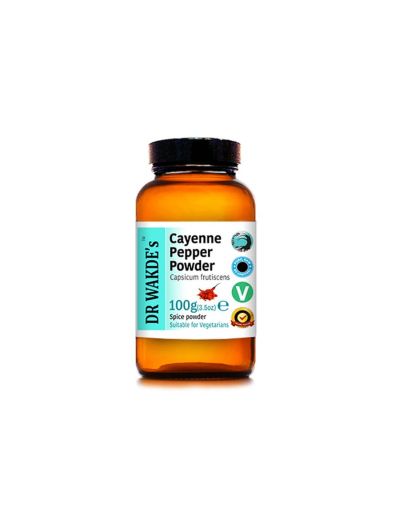 Лют червен пипер (Кайен) на прах 100 гр DR WAKDE'S | Cayene pepper